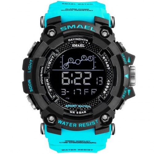 SMAEL fashion big dial unisex multi-function outdoor sport waterproof electronic men's watch