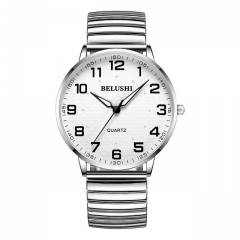 BELUSHI middle-aged lovers classical simplicity dial luminous waterproof quartz men's watch