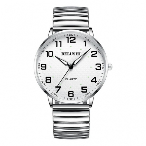 BELUSHI middle-aged lovers classical simplicity dial luminous waterproof quartz men's watch