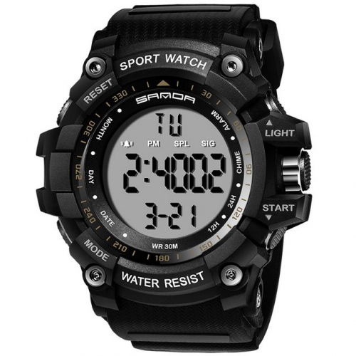 SANDA wildness style hot sale unisex multifunction sport waterproof electronic men's watch