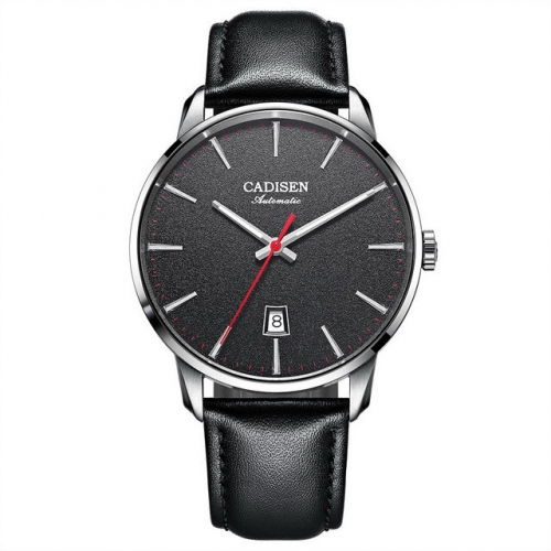 CADISEN Hot style men's mechanical watch waterproof fashion casual men's watch leather strap