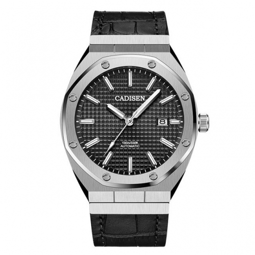 CADISEN Men's automatic mechanical watch Men's business night light 100M waterproof stainless steel watch