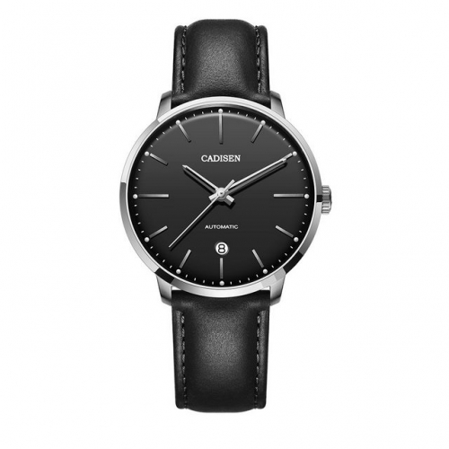 CADISEN Men's fashion trend mechanical watch sapphire leather waterproof men's watch