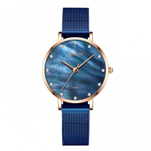 CADISEN Ladies quartz watch fashion pearl fritillary surface Japanese movement ladies watch