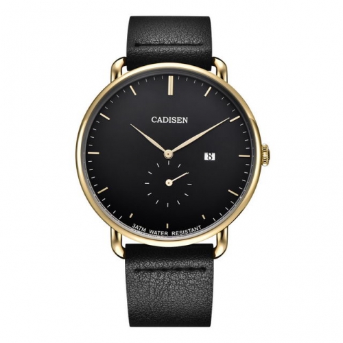 CADISEN New Watch Belt Quartz Business Simple Waterproof Men's Watch