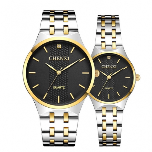 CHENXI Ultra-Thin LOVER Watches Wholesale Waterproof Quartz Watches Couple Watches