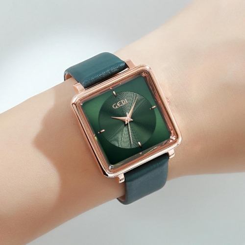 GEDI Simplicity Square Dial Hot Sale Leisure Fashion Waterproof Quartz Ladies Watch