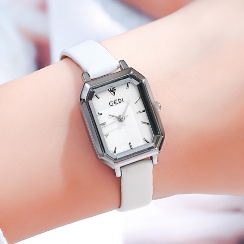 GEDI Simplicity Retro Square Dial Elegant Student's Waterproof Quartz Ladies Watch