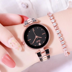 Rose gold-black