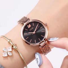 Rose gold-black