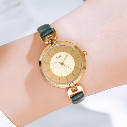 GEDI Ultra Thin Simplicity Scale Dial Elegant Thin Leather Strap Waterproof Quartz Ladies Watch