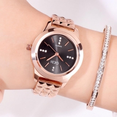 Rose gold-black