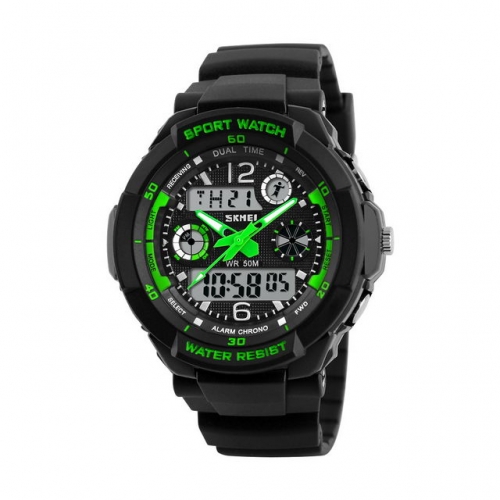 SKMEI Teenagers Sport Waterproof Hot Sale Alarm Clock GMT Luminous Fashion Electronic Kids Watch