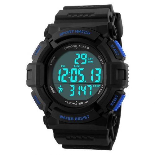 SKMEI Sport Waterproof Chronograph GMT Luminous Alarm Clock Fashion Electronic Men's Watch