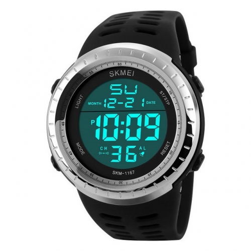 SKMEI Big Dial Multi-function Outdoor Sport Chronograph Alarm Clock Luminous Electronic Men's Watch