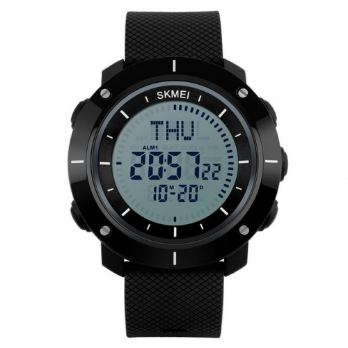 SKMEI Outdoor Sport Multi-function Compass Chronograph Luminous Waterproof Electronic Men's Watch