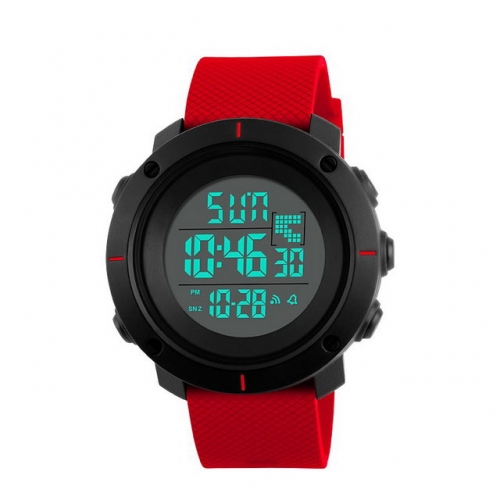 SKMEI Two Sizes Outdoor Sport Waterproof Chronograph Alarm Clock Luminous Electronic Men's Watch