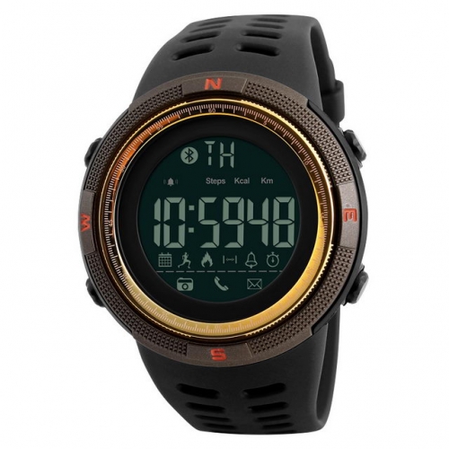 SKMEI Big Dial Casual Outdoor Sport Multi-function Remote Selfie Steps Count Waterproof Smart Men's Watch