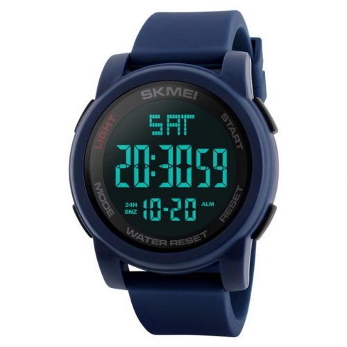 SKMEI Luminous Dual Time-zones Alarm Clock Multi-function Chronograph Waterproof Electronic Men's Watch