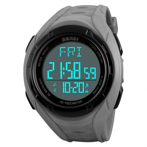 SKMEI Sport Style Multi-function Calorie Steps Count Chronograph Waterproof Electronic Unisex Watch