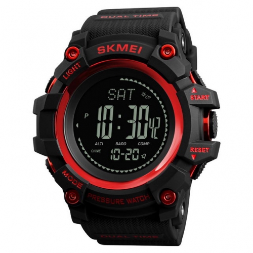 SKMEI Mountaineering Outdoor Sport Multi-function Air Pressure Steps Count Waterproof Electronic Men's Watch