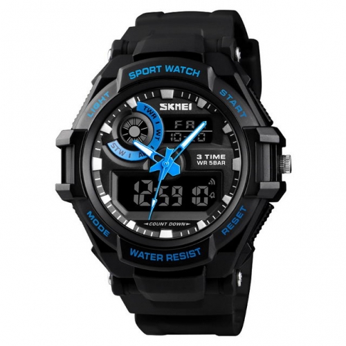 SKMEI Outdoor Sport Multi-function Alarm Clock Chronograph Luminous Waterproof Electronic Men's Watch