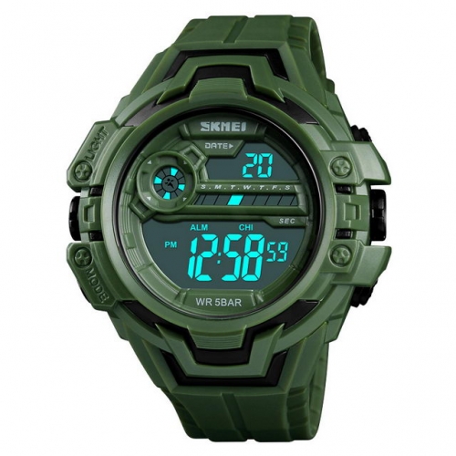 SKMEI Unisex Outdoor Sport Multi-function Alarm Clock Chronograph Dual Time-zones Electronic Men's Watch