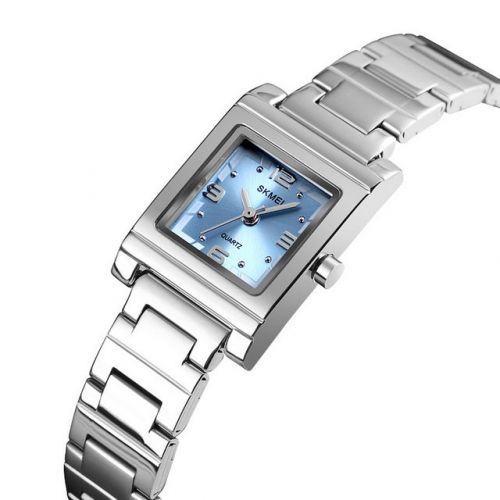 SKMEI Simplicity Exquisite Square Small Dial Waterproof Fashion Steel Band Quartz Ladies Watch