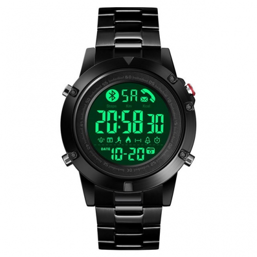 SKMEI Multi-function Casual Call Remind Chronograph Steps Count Luminous Waterproof Smart Men's Watch