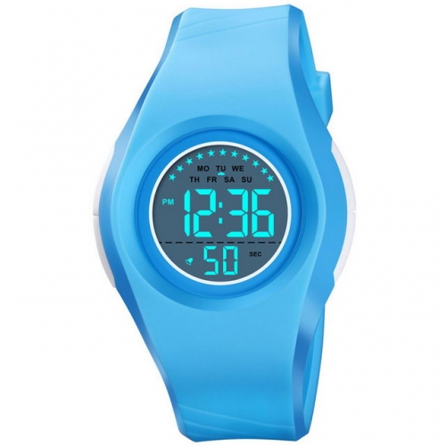 SKMEI Light Thin Student's Outdoor Sport Alarm Clock Chronograph Luminous Waterproof Electronic Kids Watch