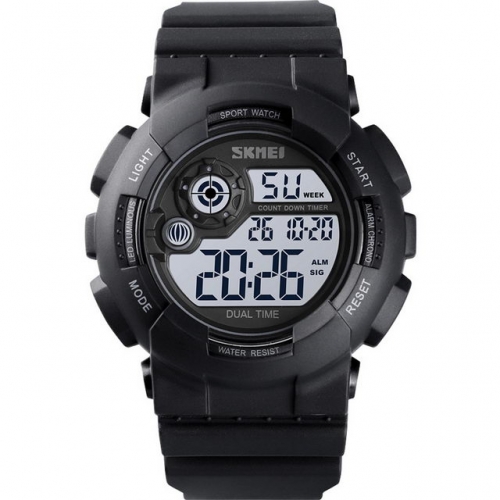 SKMEI Outdoor Sport Dual Time-zones Fashion Chronograph Alarm Clock Waterproof Electronic Men's Watch