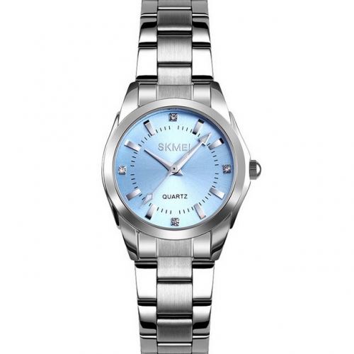 SKMEI Diamond Inlaid Exquisite Small Dial Elegant Steel Band Luminous Waterproof Quartz Ladies Watch