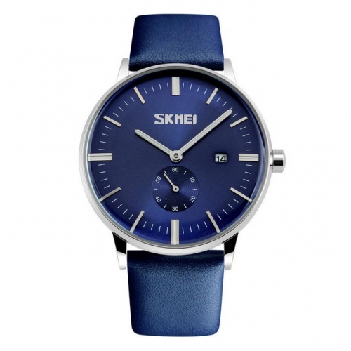 SKMEI Independent Seconds Pointer Simplicity Dial Fashion Calendar Display Waterproof Quartz Men's Watch