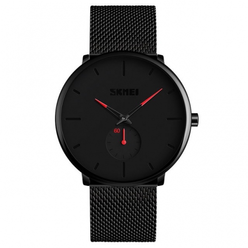 SKMEI Ultra Thin Simplicity Dial Independent Seconds Pointer Casual Waterproof Quartz Men's Watch