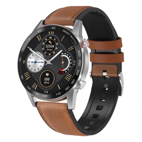 M juniu High-grade Hot Sale Steps Count Versatile Casual Health Testing Call Remind Waterproof Smart Men's Watch