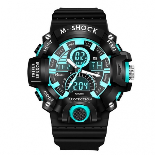 MINGZHI Fashion Outdoor Sport Waterproof Luminous Multi-function Chronograph Electronic Men's Watch