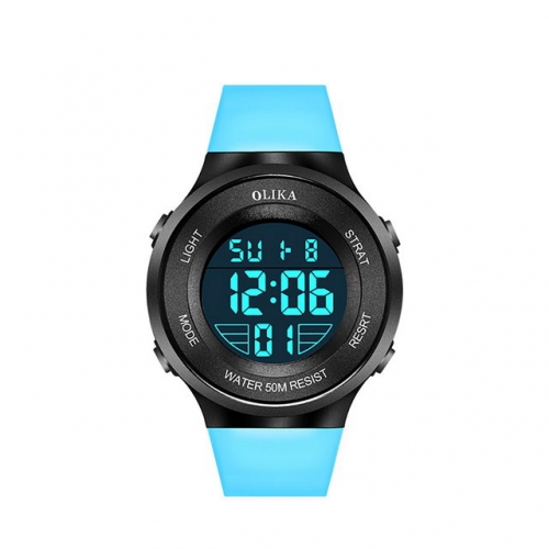 OLIKA Multi-function Outdoor Sport Chronograph Waterproof Luminous Alarm Clock Electronic Children Watch