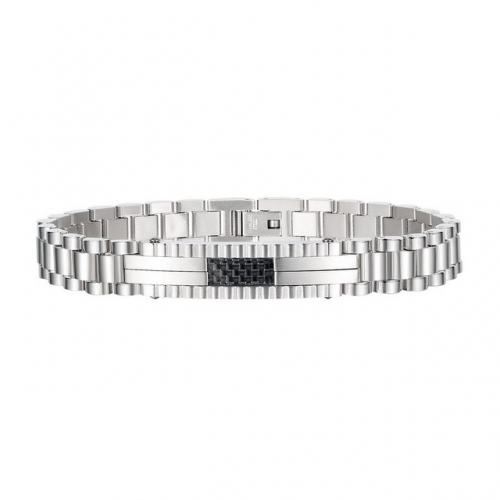 Japanese and Korean style casual all-match bracelet titanium steel men's bracelet trendy watch chain strap