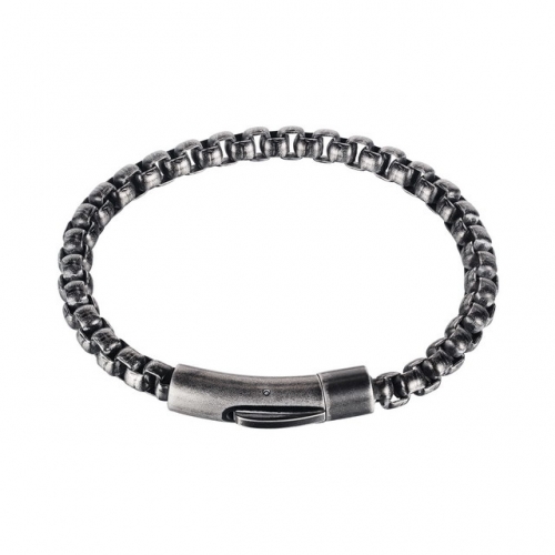 New Korean version of stainless steel men's jewelry creative trend hip-hop titanium steel bracelet