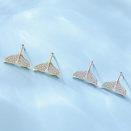 925 Sterling Silver Mermaid Tail Earrings Fresh Full Diamond Earrings Ladies Earrings Best Websites To Buy Wholesale Jewerly