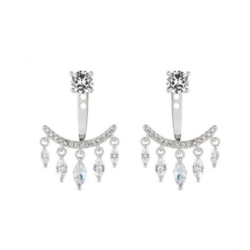 925 Sterling Silver Drop Tassel Earrings Ladies Earrings European And American Temperament Earrings Jewelry Accessories Wholesale