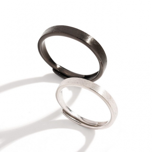 925 Sterling Silver Ring Day And Night Couple Ring Black And White Men'S And Women'S Ring Simple Ring High Quality Jewelry Fashion Wholesale Factory