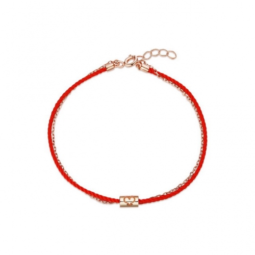 925 Sterling Silver Bracelet Red String Bracelet Natal Women Jewelry Red Double Bracelet Simple Jewelry Wholesale Jewelry From China