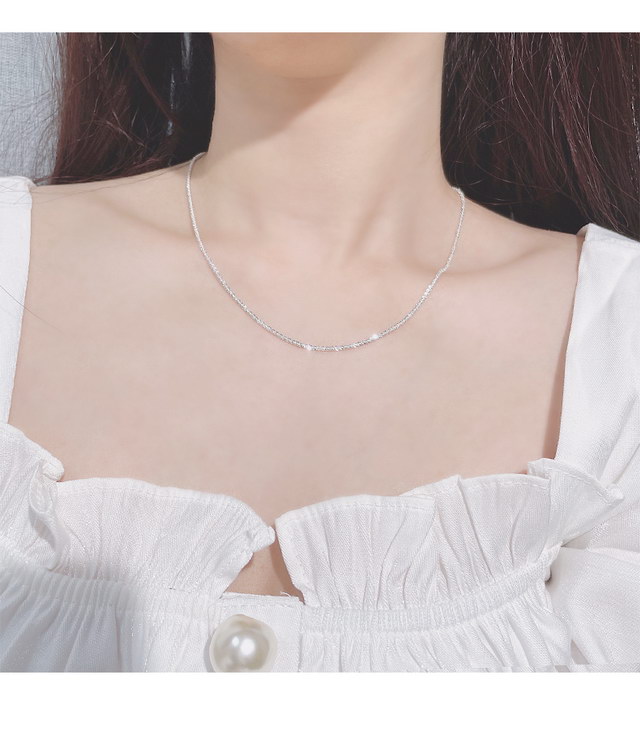 Califlower Rope Chain 925 Sterling Silver Necklace Cauliflower Necklace Gypsophila Clavicle ...