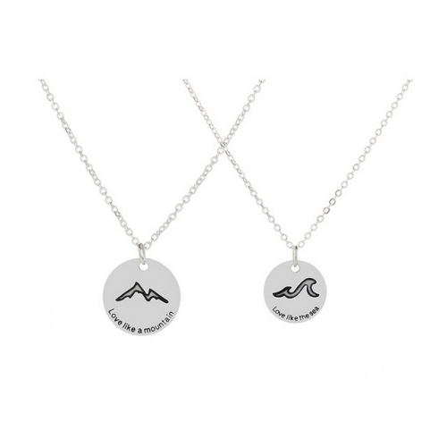 Original Design Necklace 925 Sterling Silver Mountain Alliance Eachother Couple Necklace Simple Fashion Necklace Snapdeal Online Shopping Jewelry Set