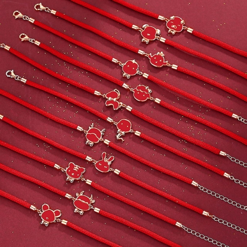 925 Sterling Silver Bracelet Zodiac Red String Bracelet Temperature Change Bracelet Chinese Jewelry Manufacturers