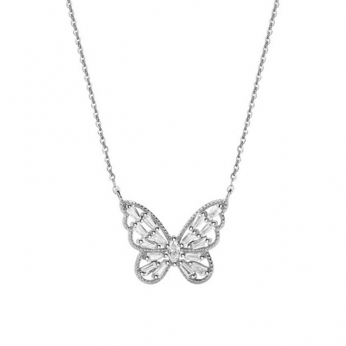 925 Sterling Silver Necklace Butterfly Necklace Temperament Light Luxury Clavicle Chain Rose Gold Necklace Wholesale Jewelry And Accessories From Chin