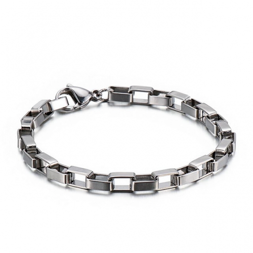Personality New Stainless Steel Korean Plaid Bracelet Titanium Steel Men'S And Women'S Jewelry Wholesale