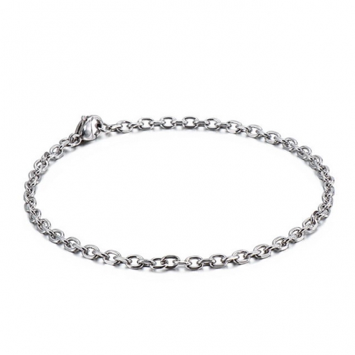 Domineering Punk Hip Hop Stainless Steel Jewelry Wholesale Chain Simple O Word Tide Men'S And Women'S Titanium Steel Bracelet