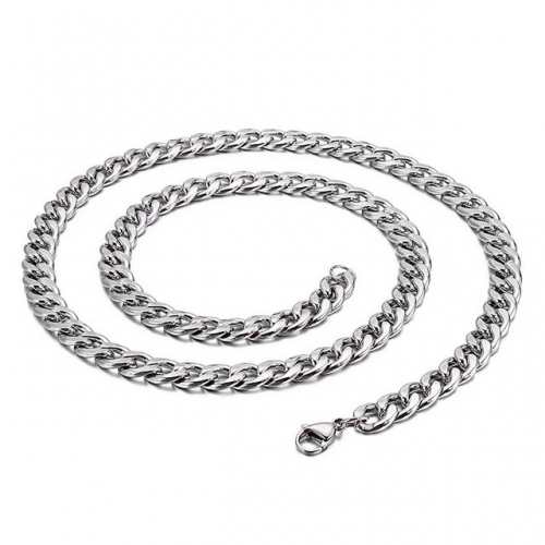 Simple Stainless Steel Chain Hiphop Necklace Street Titanium Steel Tide Jewelry Nk Chain Wholesale